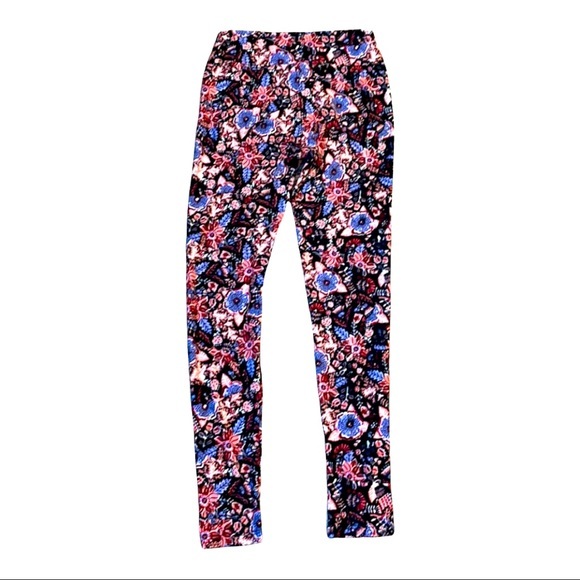 LuLaRoe Pants - Two LuLaRoe Floral Pattern Leggings OS